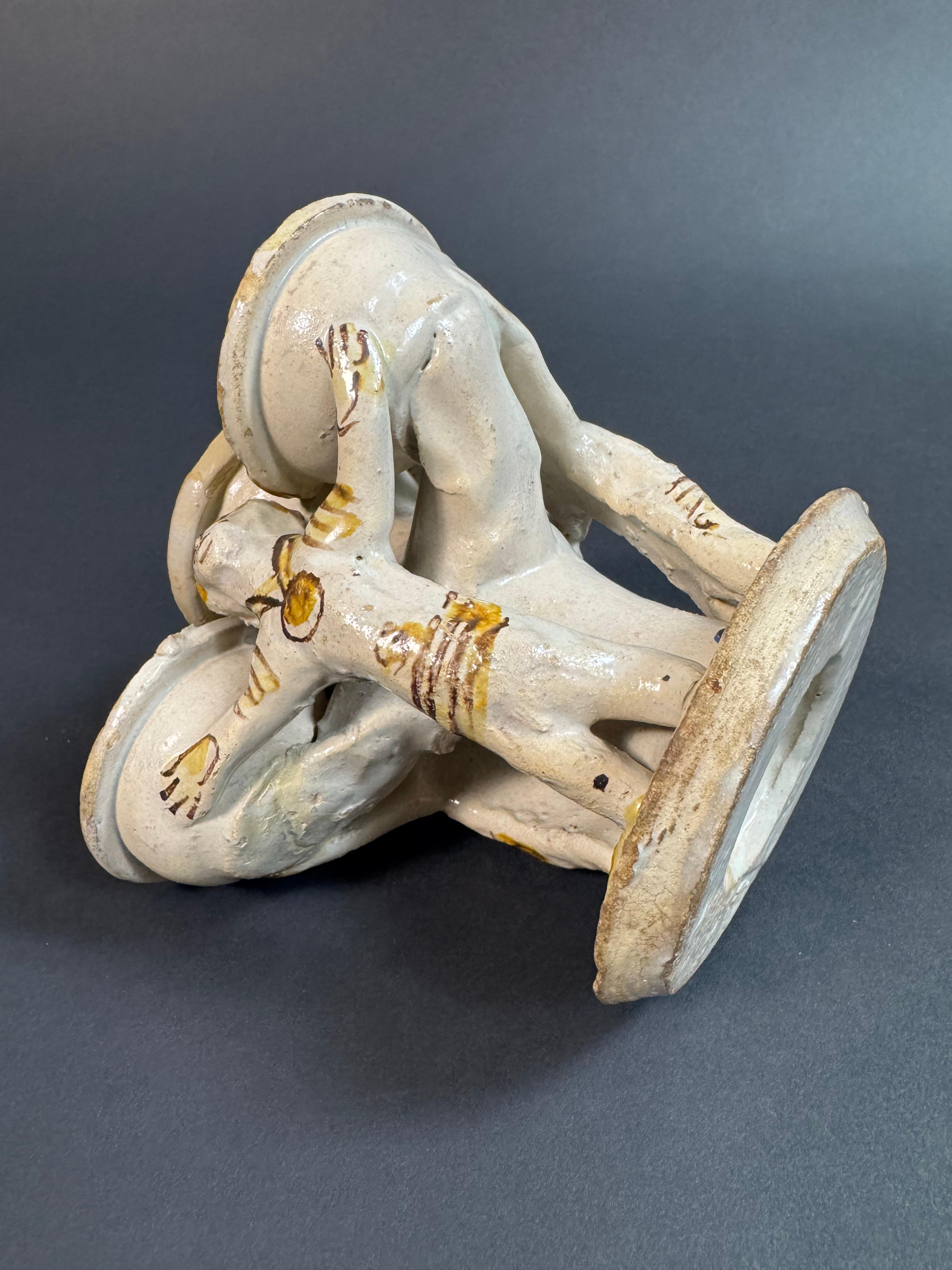 Saliera Laertina in maiolica - seconda metà del XVIII secolo in vendita 8