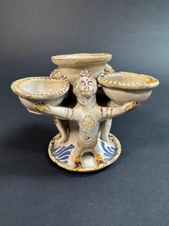 Saliera Laertina in maiolica - seconda metà del XVIII secolo