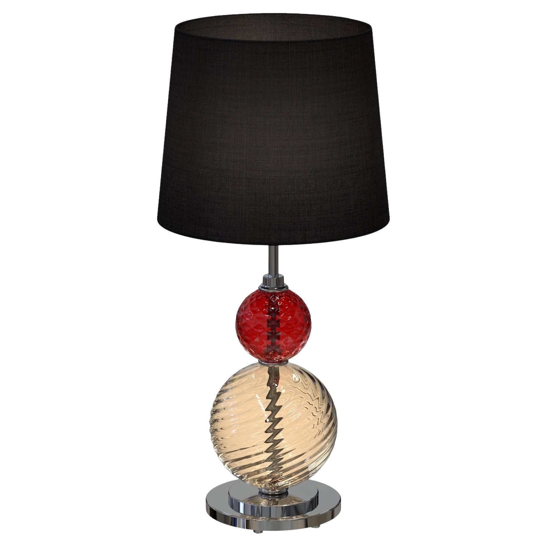 SALIERI Original Muranoglas Tischlampe Vollständig Handgefertigt