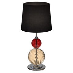 SALIERI Original Muranoglas Tischlampe Vollständig Handgefertigt
