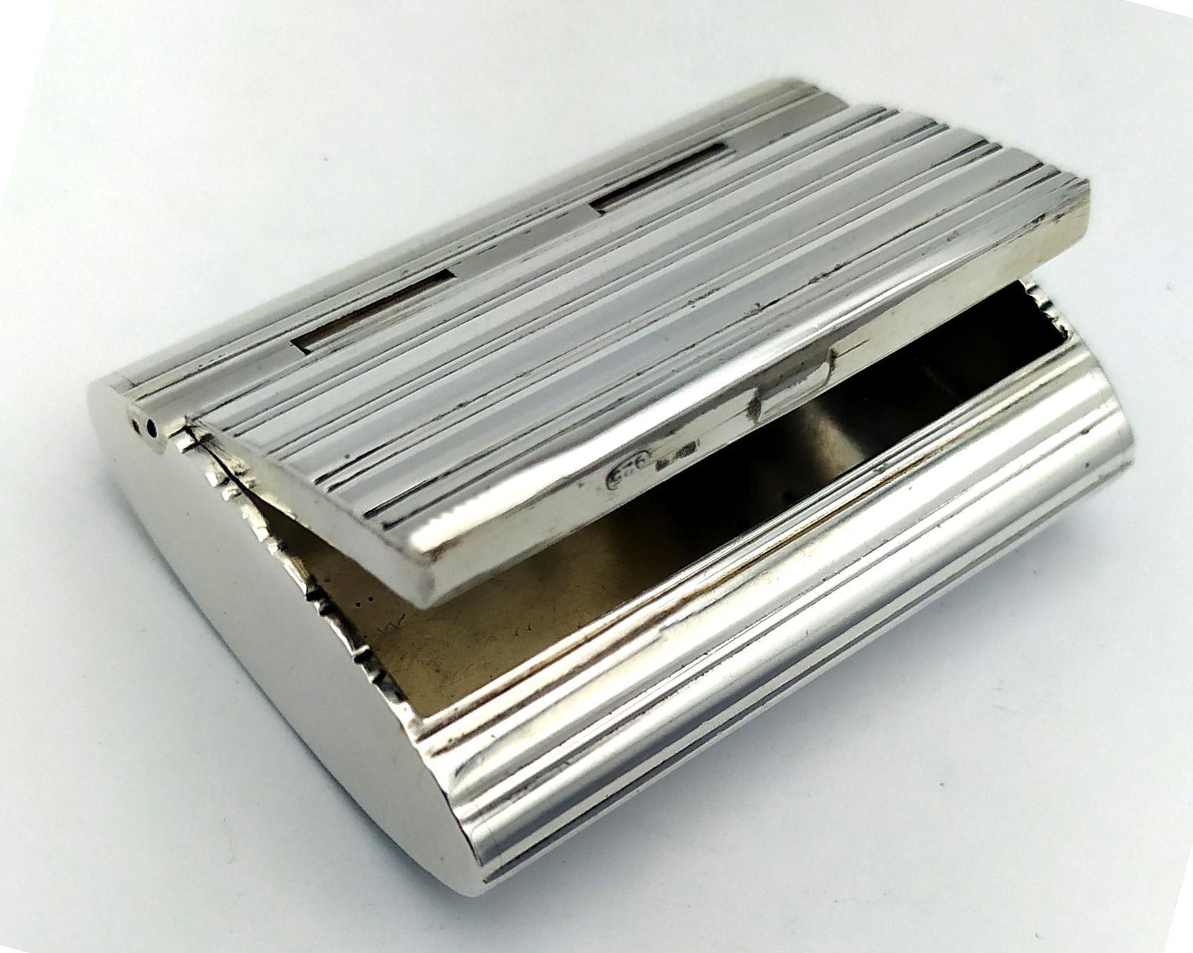 Pastillero Salimbeni Tapa Semi-Invisible Plata de Ley Natural Tallado a mano en venta