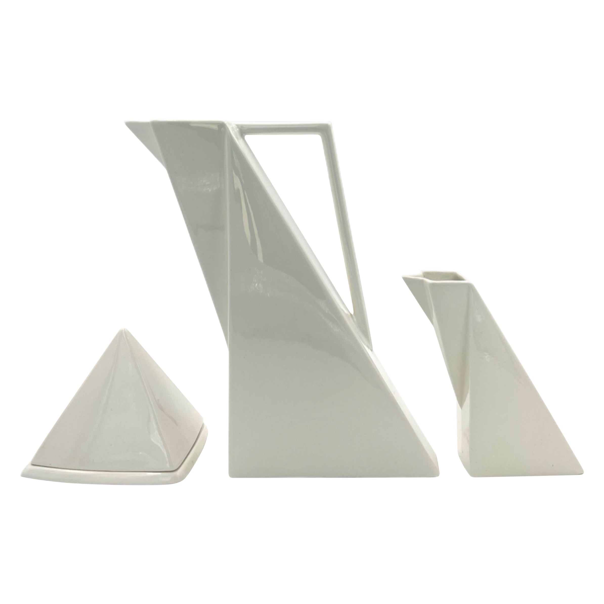 Salins Studio France Tea Set by Pierre Casenove, Set of 3 For Sale