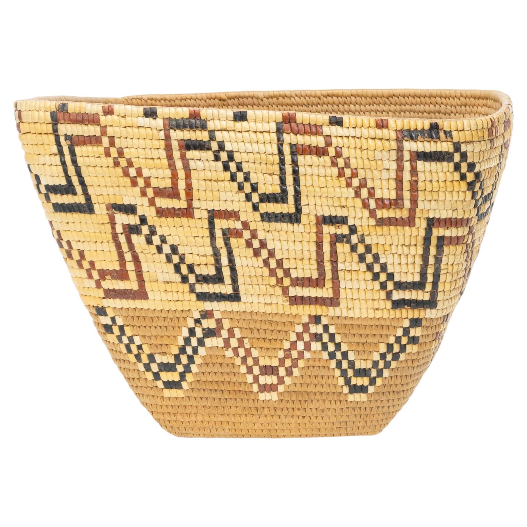 Panier Salish Thompson River Imbricated Basket en vente