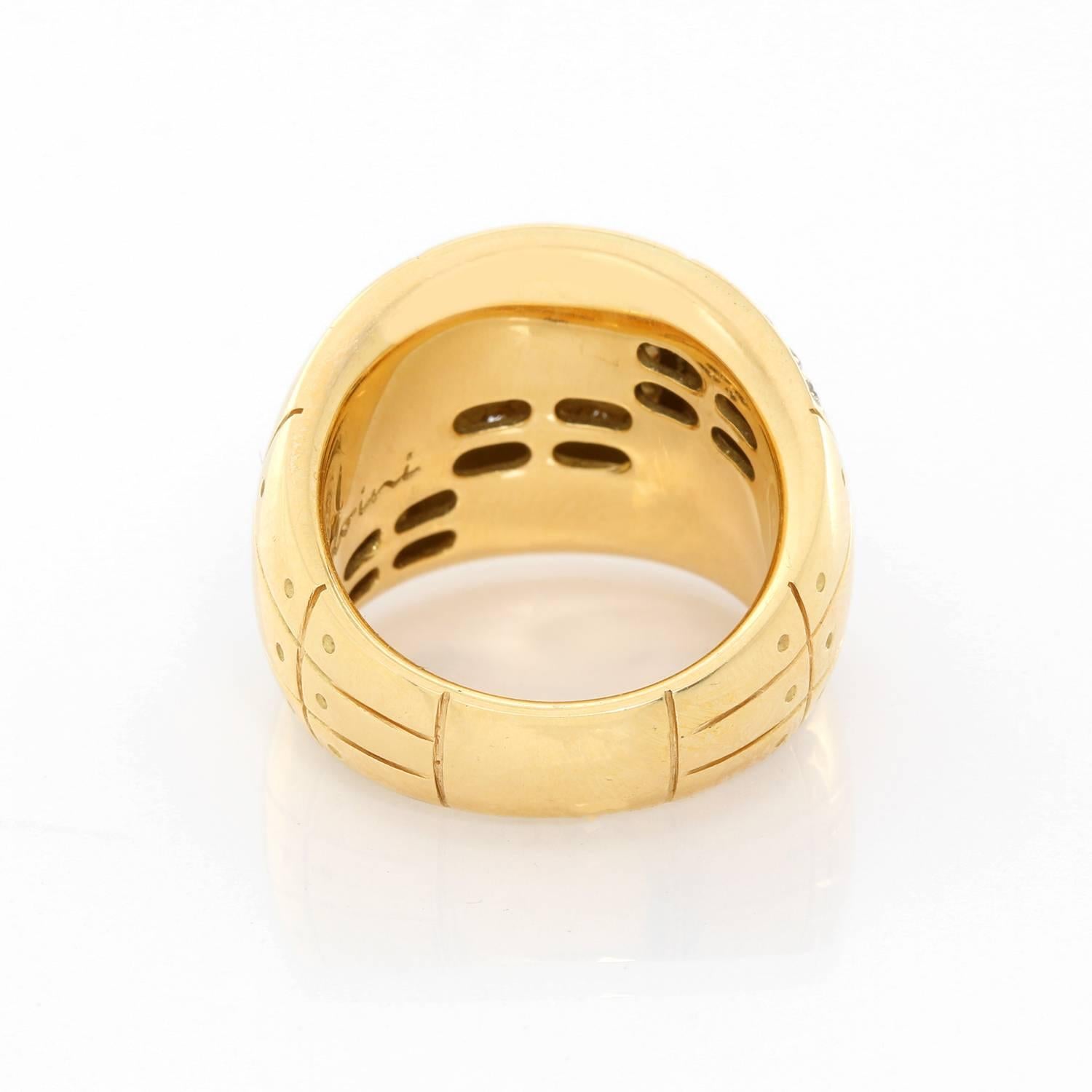 Salivini Breiter Ring aus 18 Karat Gelbgold Damen im Angebot