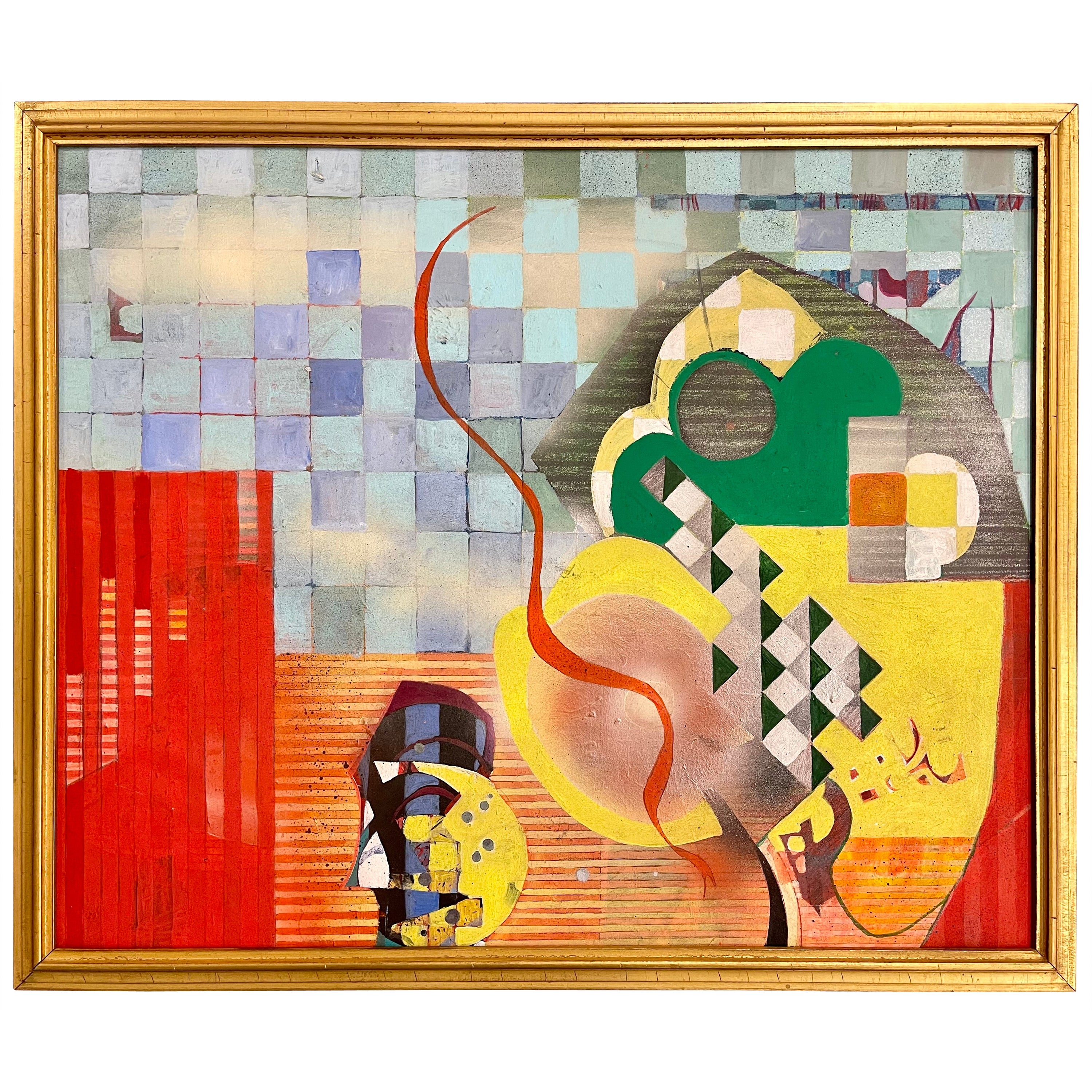 Abstraktes Gemälde von Sallie Whistler Marcucci mit dem Titel „ Subconscious“ im Angebot