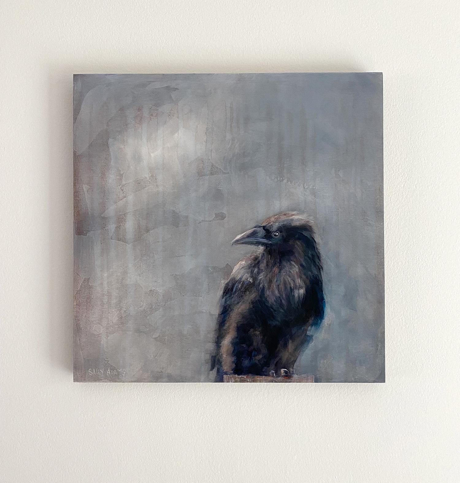 Raven II, Originalgemälde (Amerikanischer Realismus), Painting, von Sally Adams