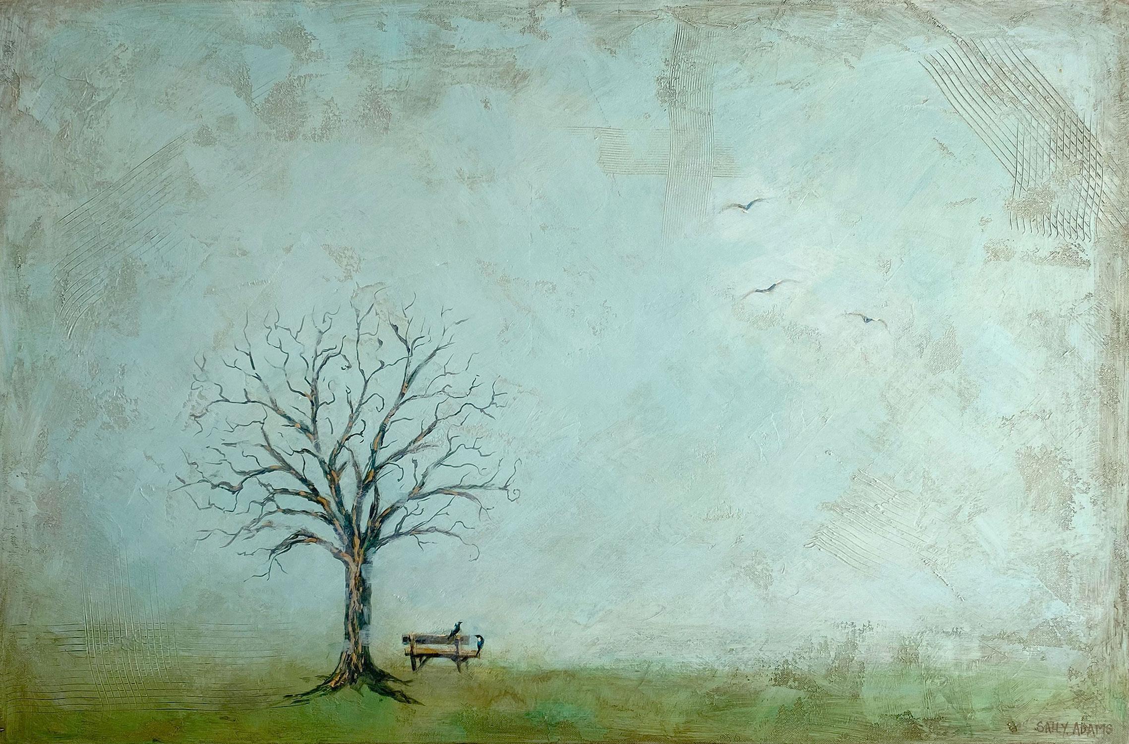 Sally Adams Landscape Painting - Resting Place III, Original Painting
