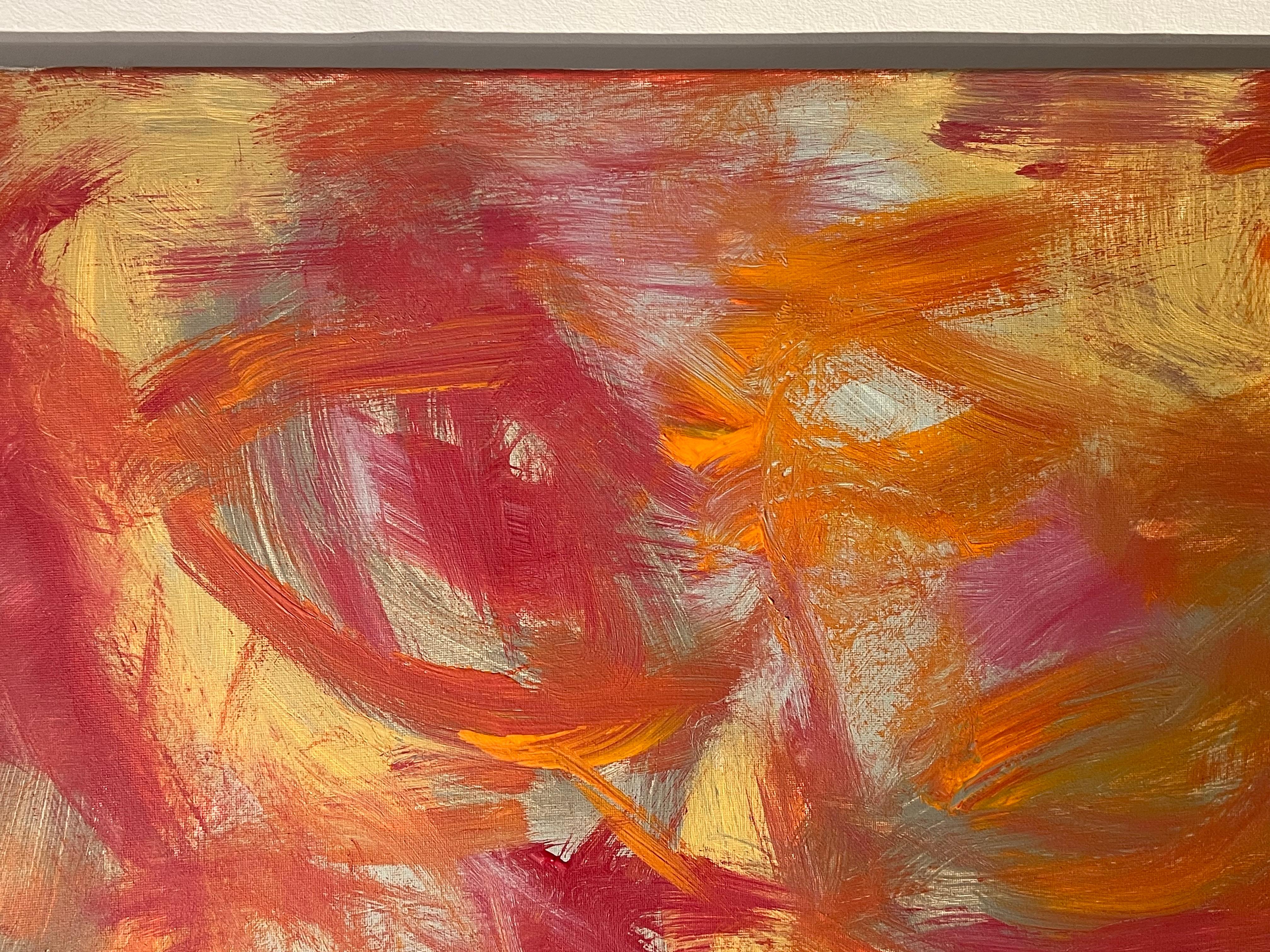 Resumen de otoño
de Sally Bradshaw (británica, nacida en 1962)
verso firmado
31 x 39 pulgadas
pintura acrílica sobre lienzo

Magnífico cuadro expresionista abstracto moderno original de la pintora británica contemporánea Sally Bradshaw (nacida en