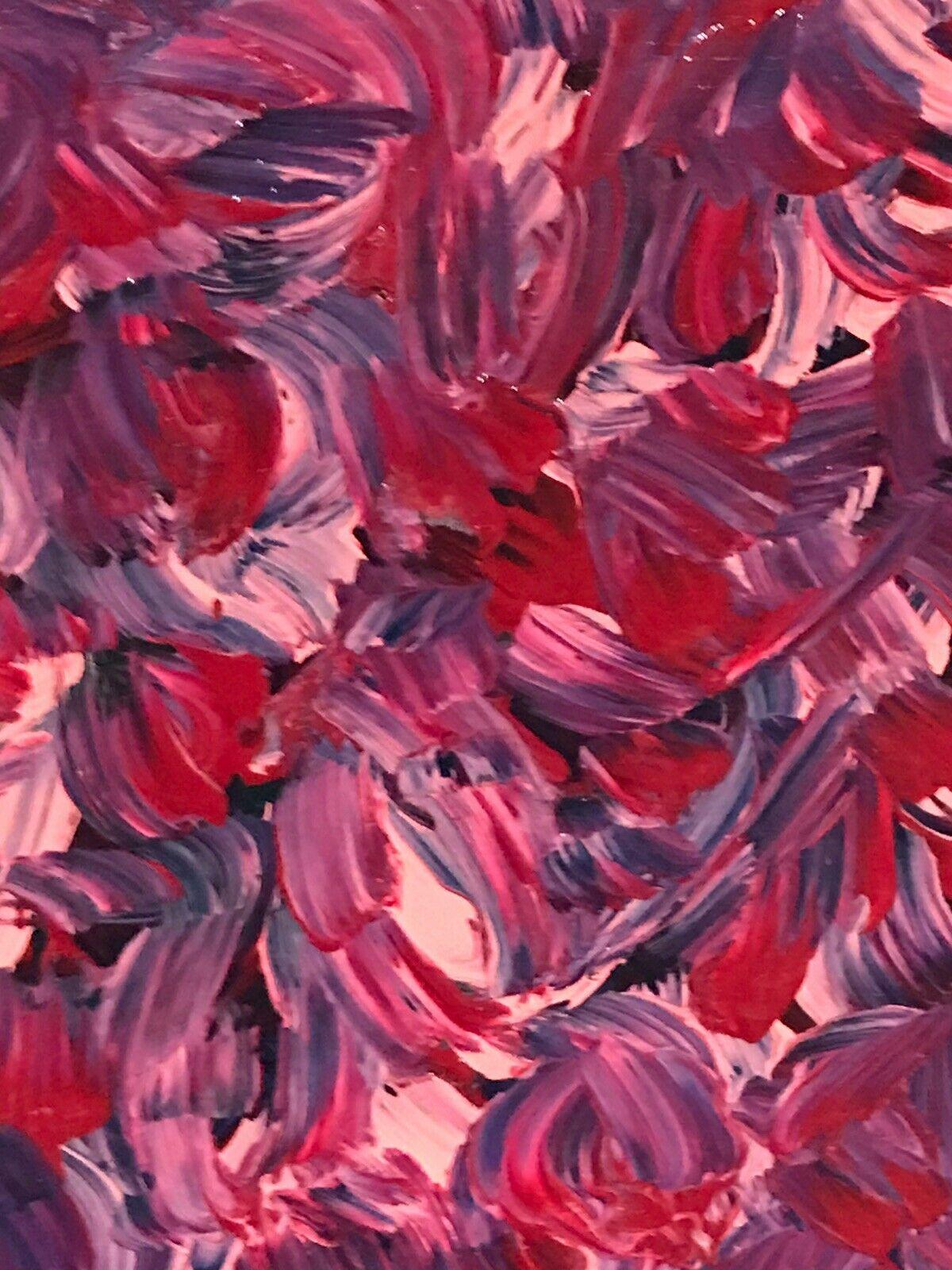 SALLY BRADSHAW (né en 1962), peinture abstraite marocaine - COLLECTION BRIGHT - Rose Abstract Painting par Sally Bradshaw