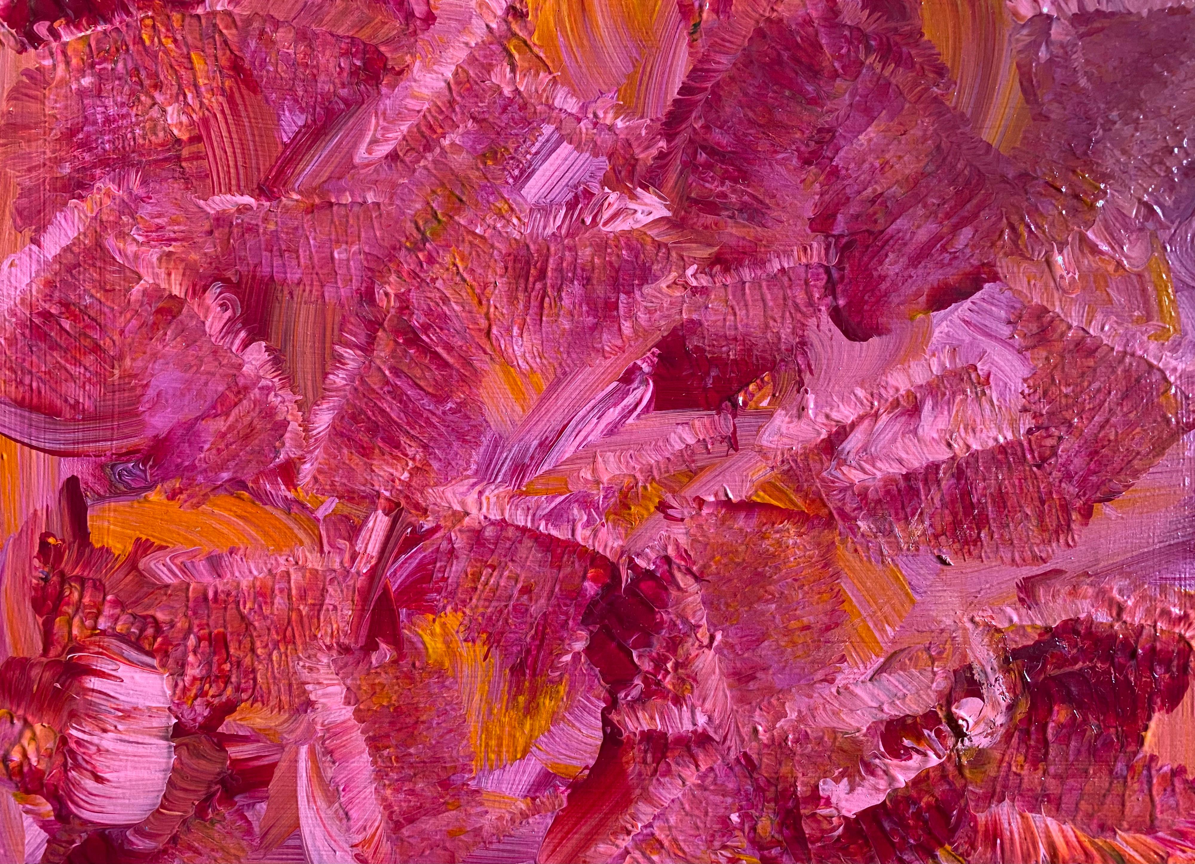 SALLY BRADSHAW (né en 1962), peinture abstraite marocaine contemporaine - PINKS - Painting de Sally Bradshaw