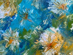 SALLY BRADSHAW (b.1962) CONTEMPORARY ABSTRACT BRITISH PAINTING - VIBRANT COLORS