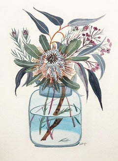 Mixed Natives in Blue Jar