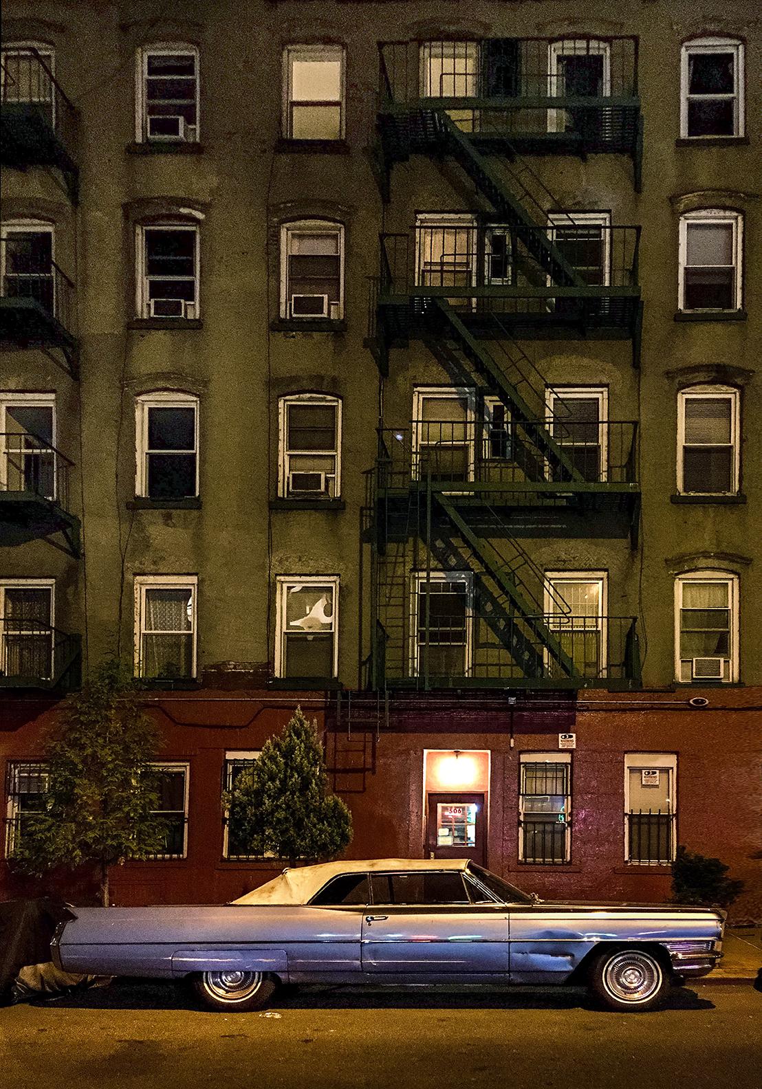 Sally Davies Blue Caddy, 5th St. (New York City), Sally Davies For