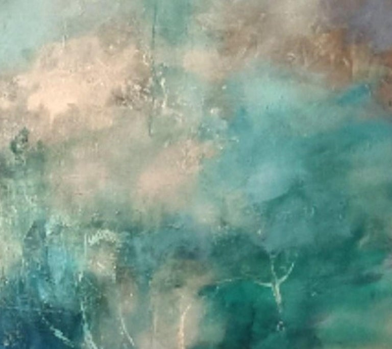 Sally Harrold Clouded Edges, Landscape Orientation Abstract Statement