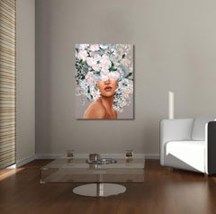 Blush  -  Original Soft Sally K Figurative Artwork