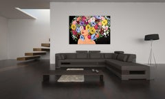 Two Large Original Sally K Artworks: Olivia and Daliah