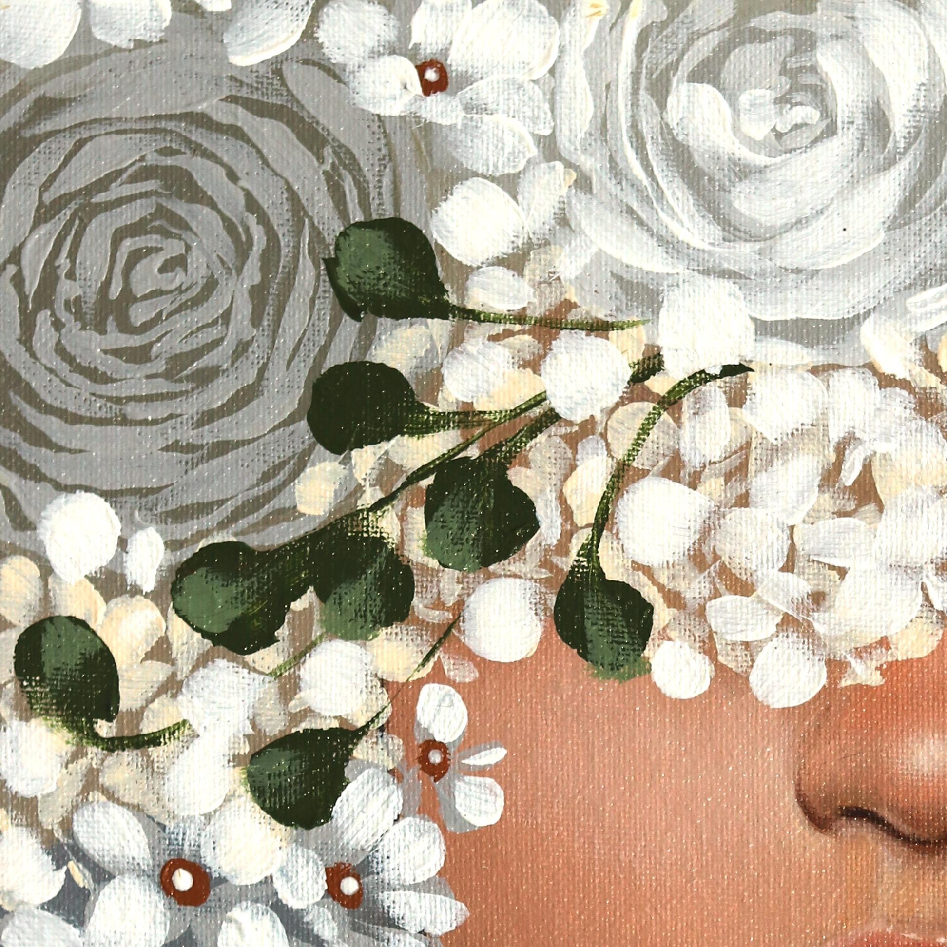 Bianco I -  Opera d'arte figurativa originale di Sally K in vendita 1