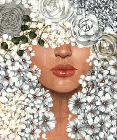 Blanco I -  Obra de arte figurativa original de Sally K