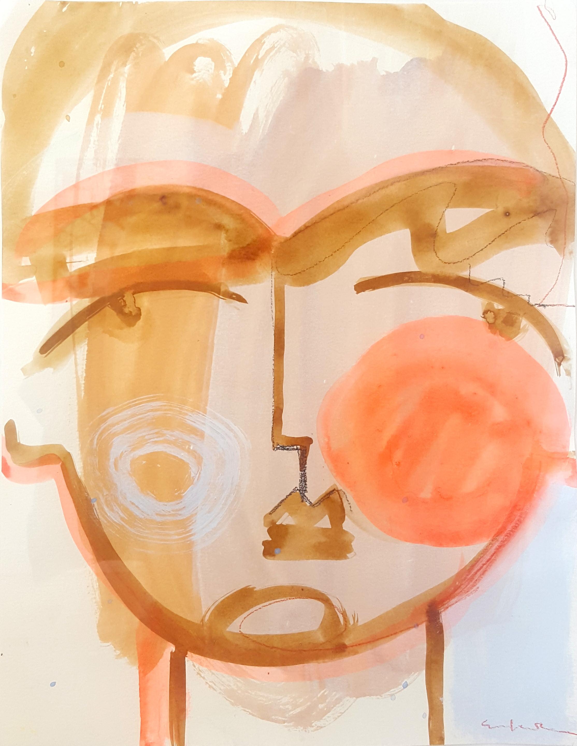 Fret Face, 2013 - Mixed Media Art by Sally King Benedict