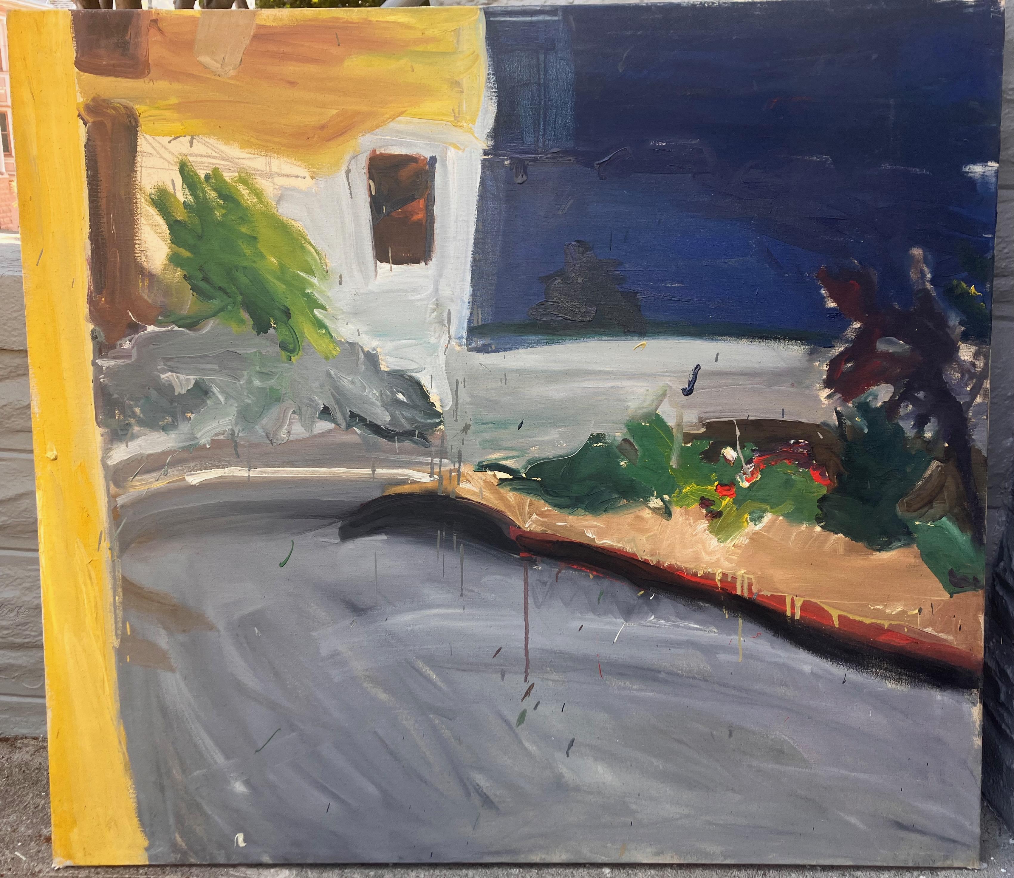 Ende der Straße I – Painting von Sally Kissinger Wilt