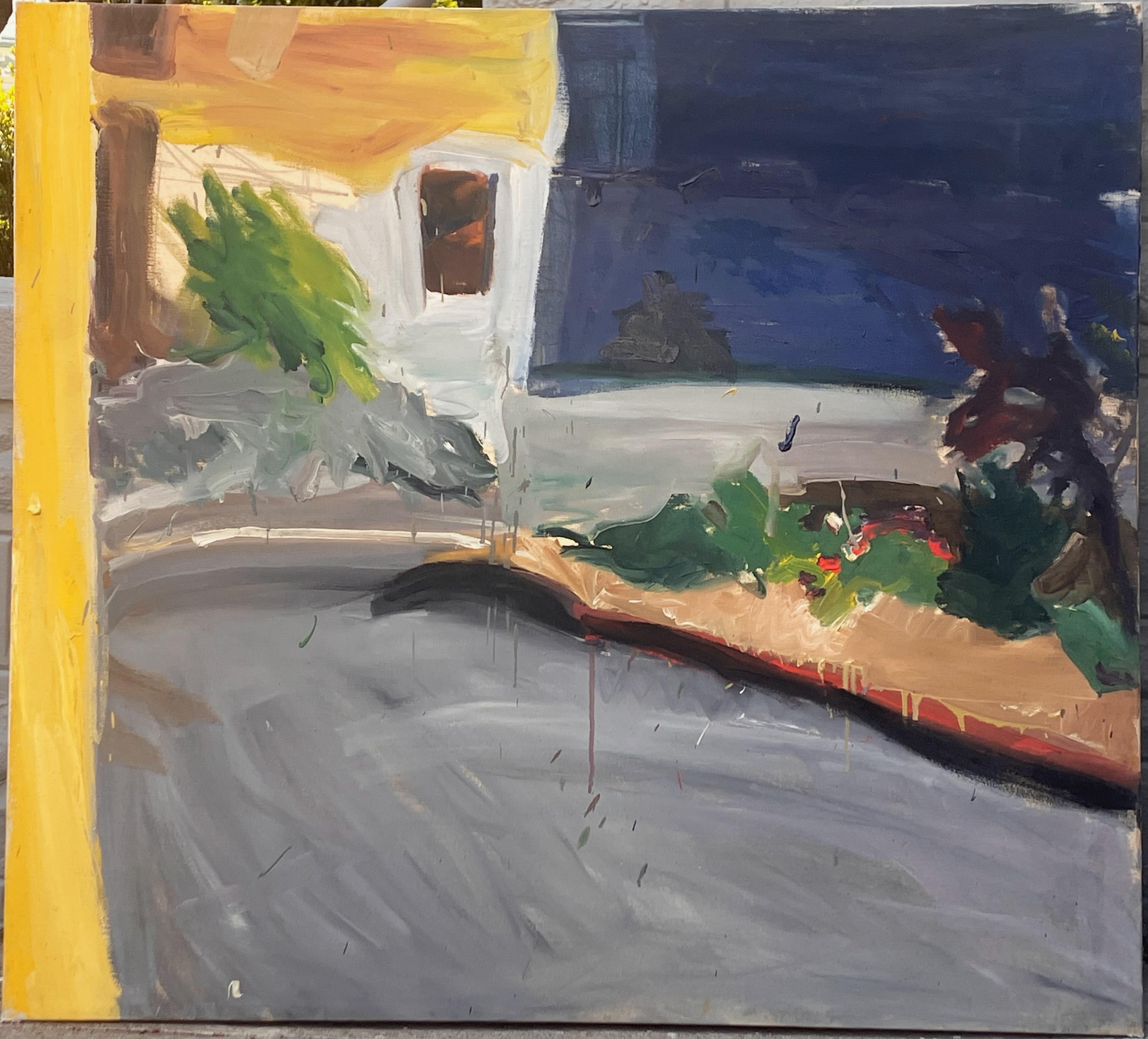 Ende der Straße I (Abstrakter Expressionismus), Painting, von Sally Kissinger Wilt