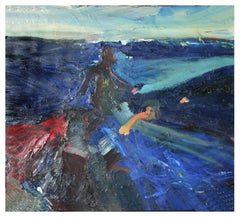 "Pan of Bolts" and on Verso Joan Brown Swimming  W/Manuel Neri Walking on Water