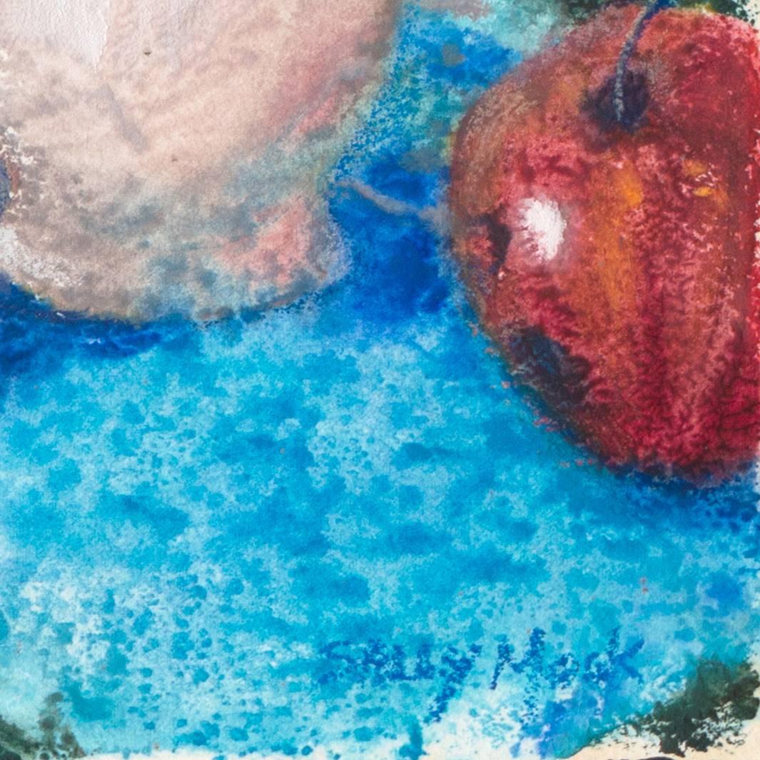 'Apples and Cherry Blossoms', Modernist Still Life For Sale 2