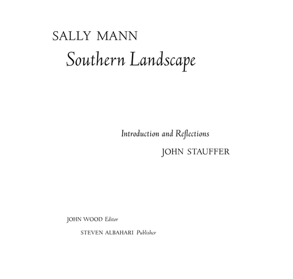 sally mann landscape photography