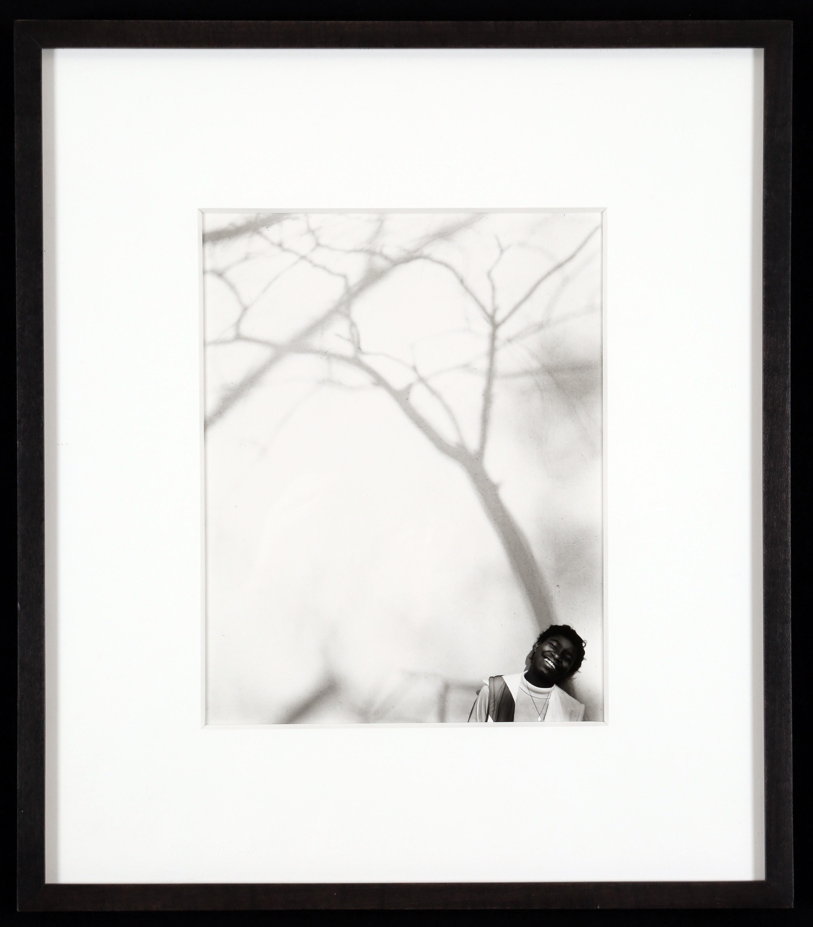 Tara and Tree Shadow - Photograph by Sally Mann