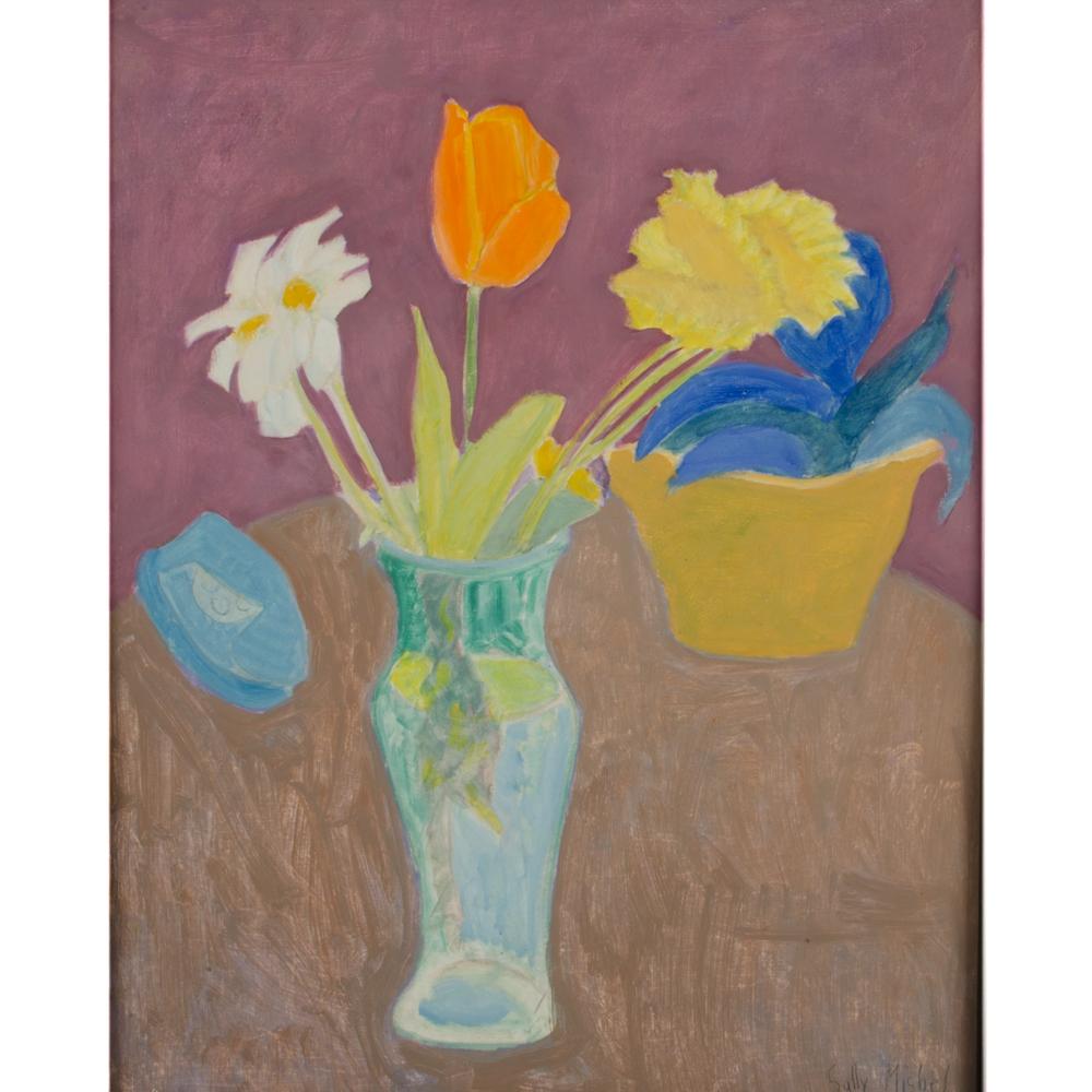 Vases still life
 - Oil on board, signed lower right and dated 1980
 - Framed dimensions : 32 in x 38 in.