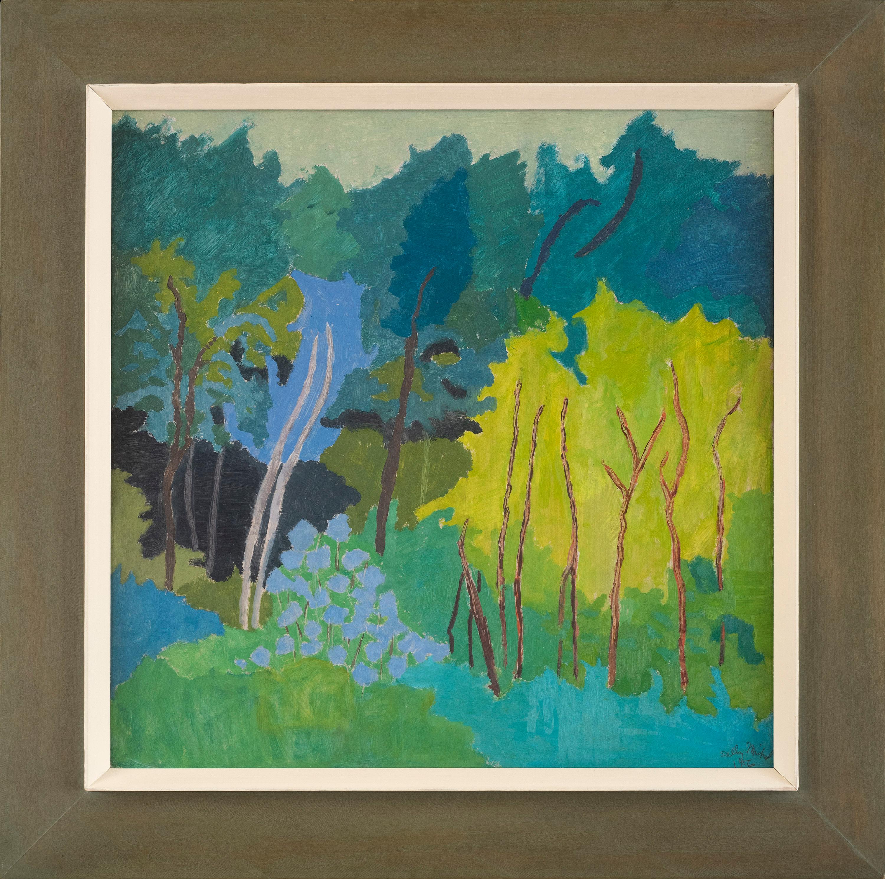 Sally Michel-Avery Landscape Painting - Spring Forest, 1956