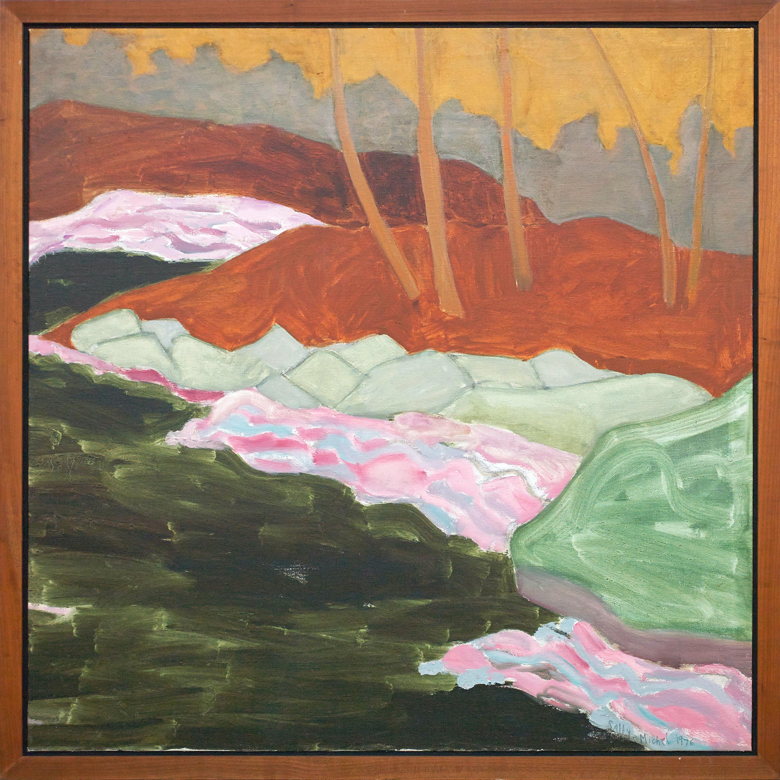 "Stream Side" by Sally Michel Avery, Oil on canvas, 1976