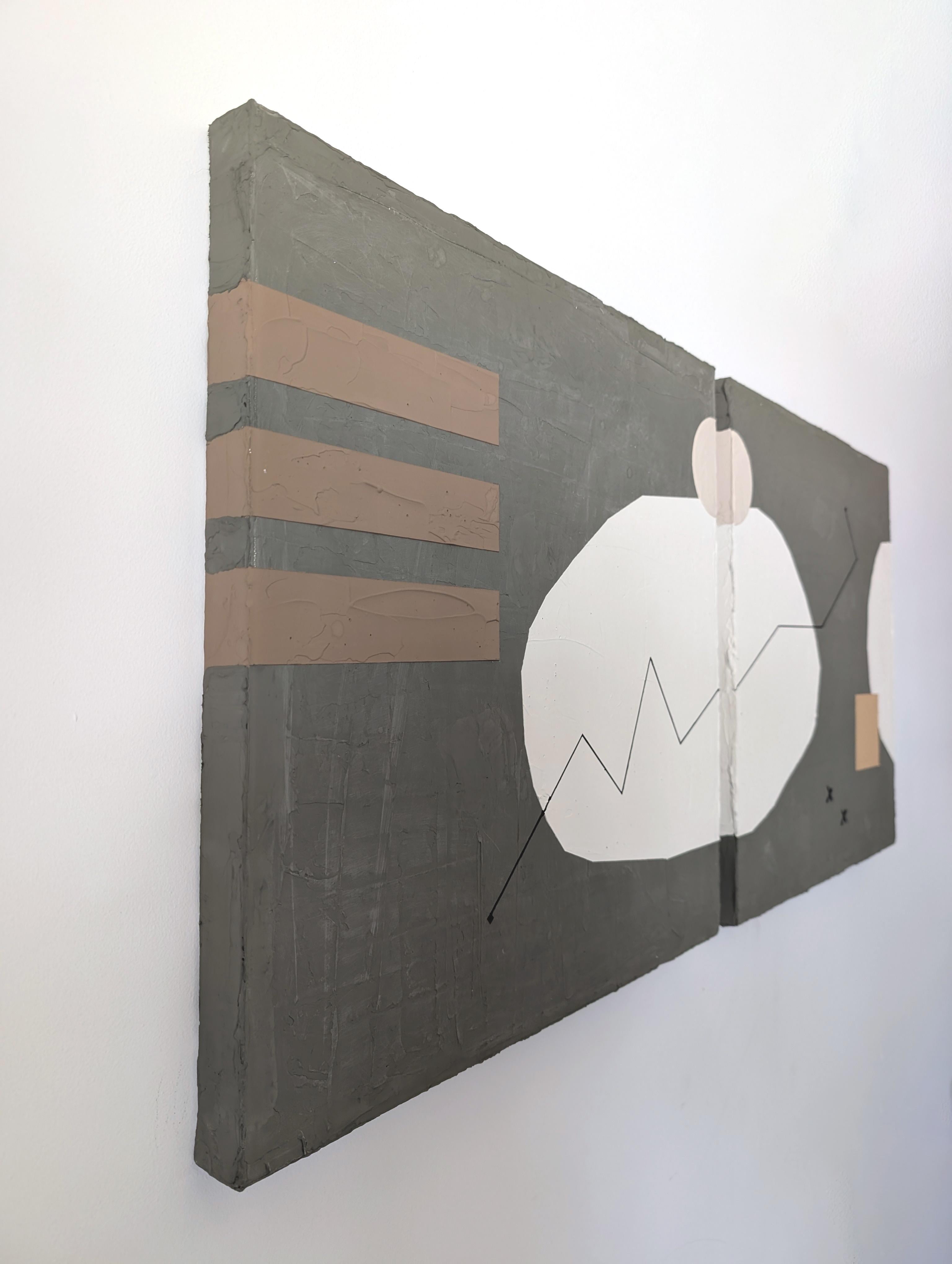 Pierre, Original Painting - Contemporary Mixed Media Art by Sally Morris Clark