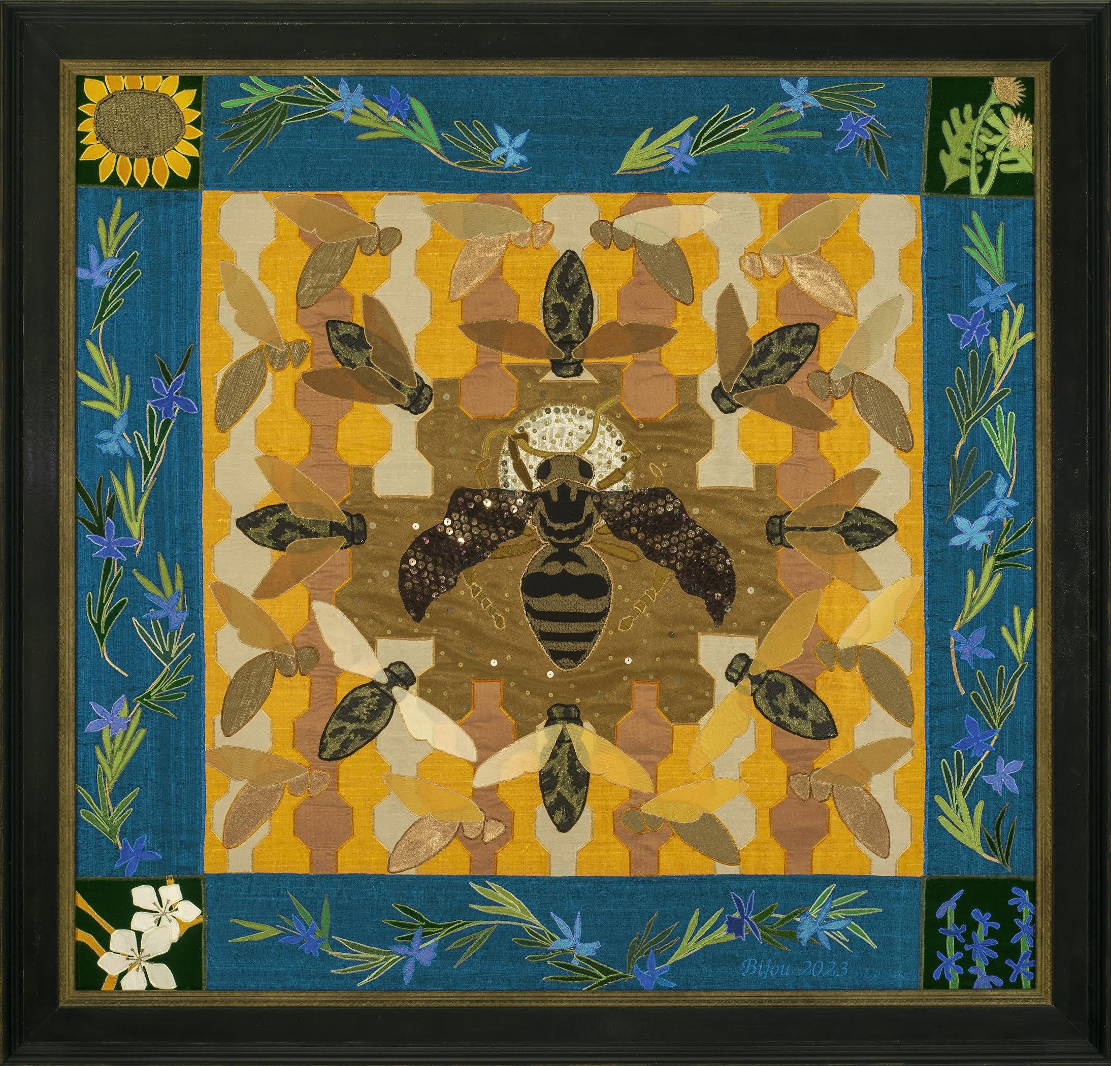 Each morning I share my coffee with the multitude of bees that frequent my garden. The
rosemary is in bloom now, and the bee song is an audible humming of B flat while they
gather the pollen onto their back legs.
We have identified 7 types of bees