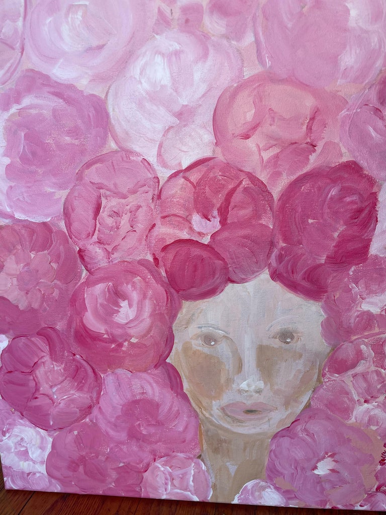 Sally Patrone Portrait Painting - Pretty in Pink