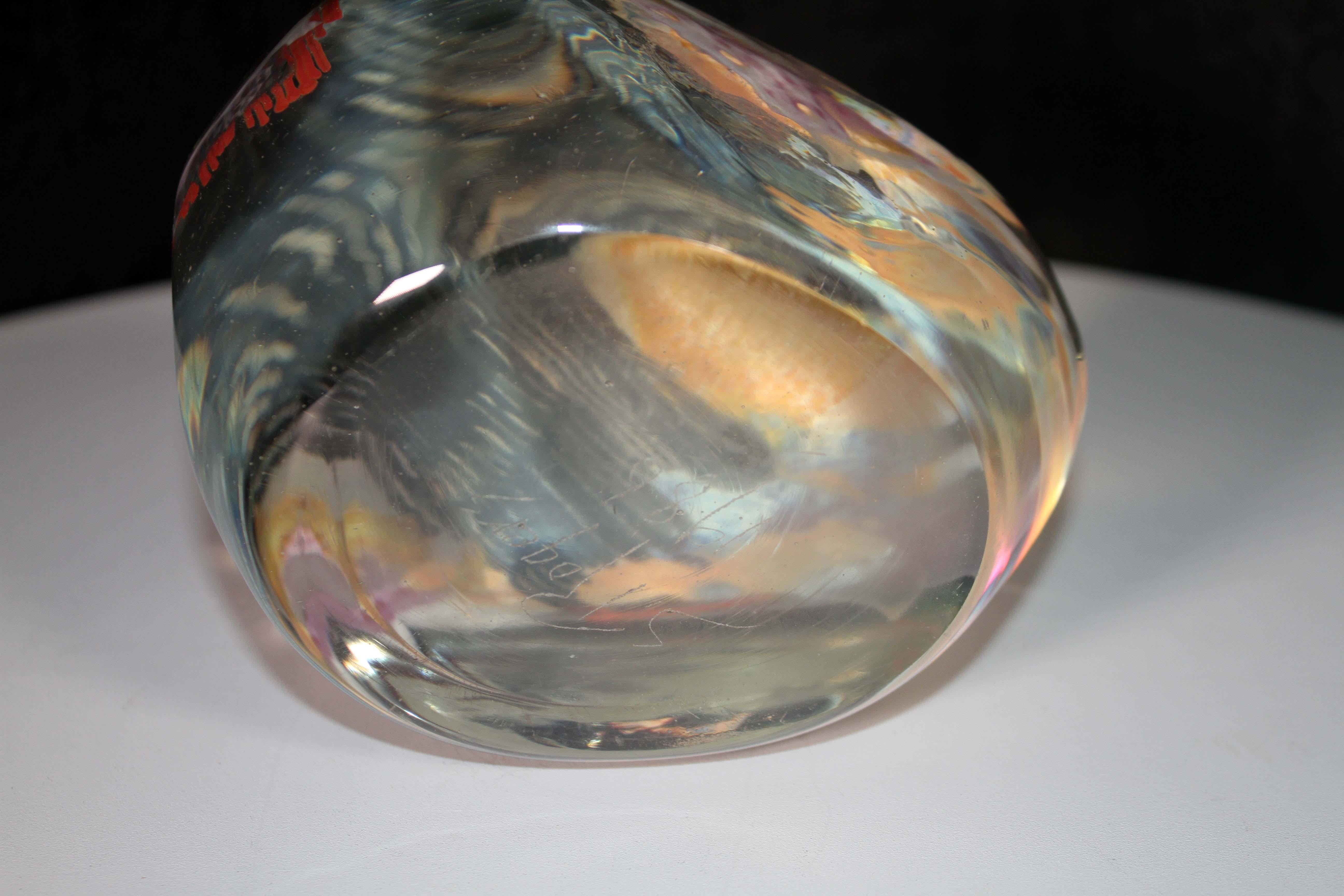 Vase en verre d'art contemporain soufflé à la main et ensemble de 3 sculptures de Sally Rogers en vente 10
