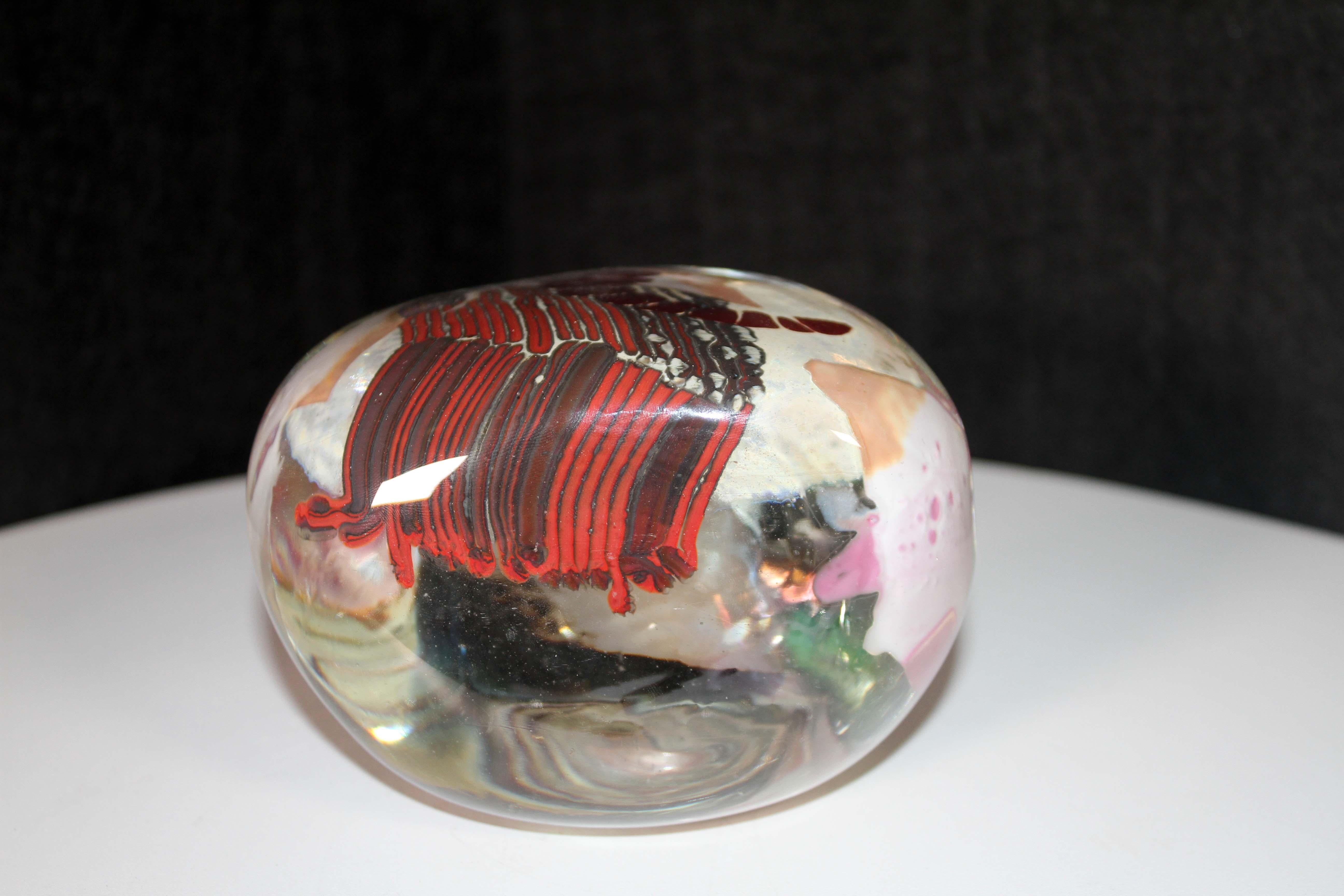 Vase en verre d'art contemporain soufflé à la main et ensemble de 3 sculptures de Sally Rogers en vente 3