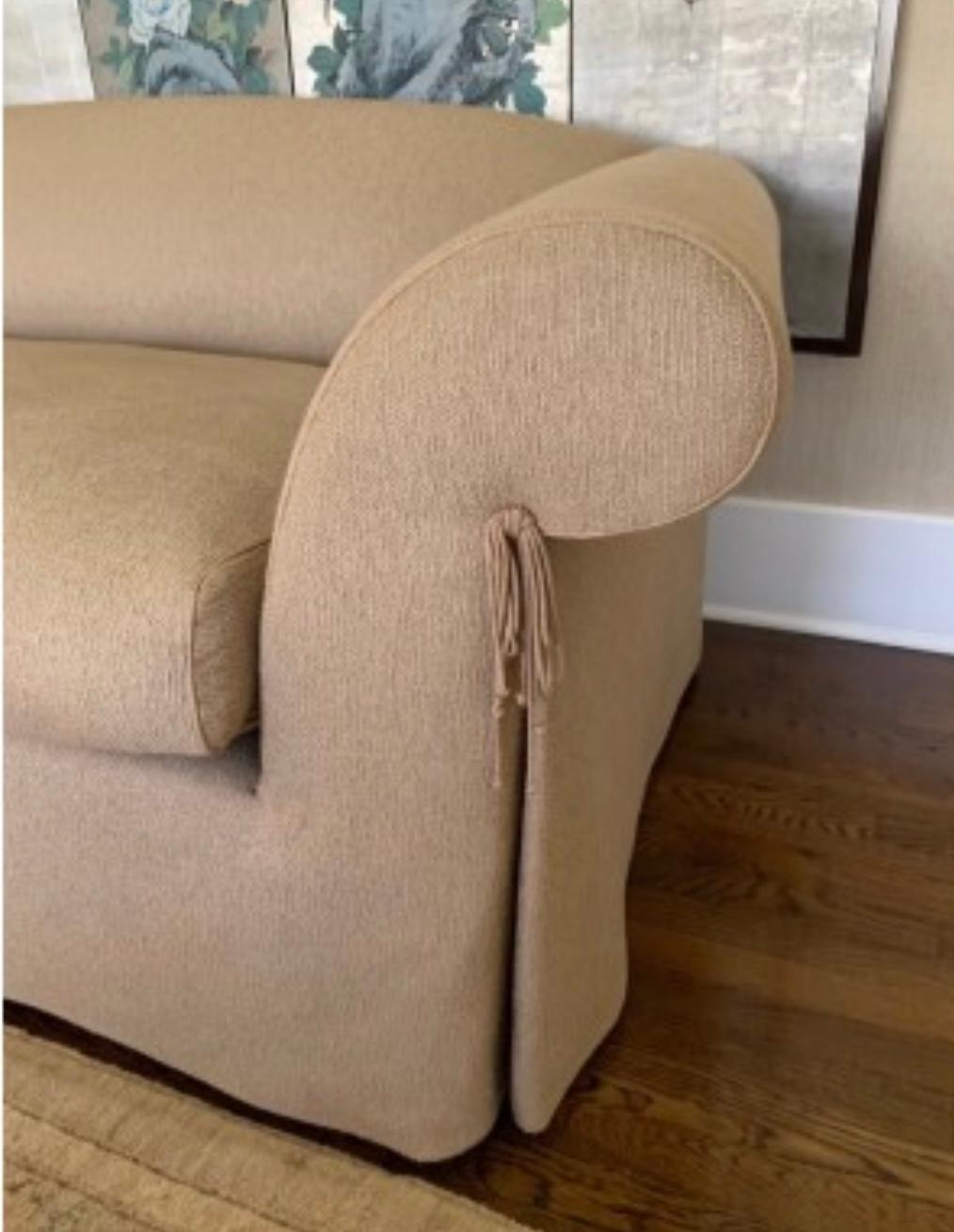 North American Sally S. Lewis J Rober Scott Josephine Sofa Taupe Wool Down Filed Organic Modern