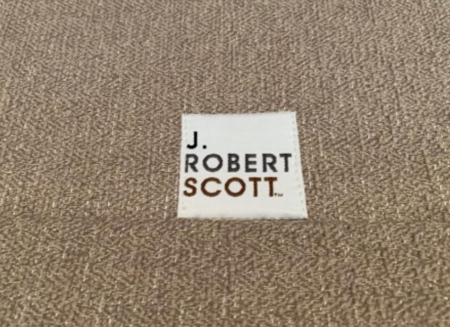 Sally S. Lewis J Rober Scott Josephine Sofa Taupe Wool Down Filed Organic Modern In Good Condition In Brooklyn, NY