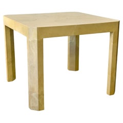 Table de jeu en peau de chèvre Sally Sirken Lewis pour J. Robert Scott, vers 1980