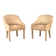 Paire de fauteuils en cuir Sally Sirkin pour Robert Scott, 1970
