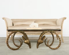 Sally Sirkin pour Robert Scott Canapé évasé de style Régence