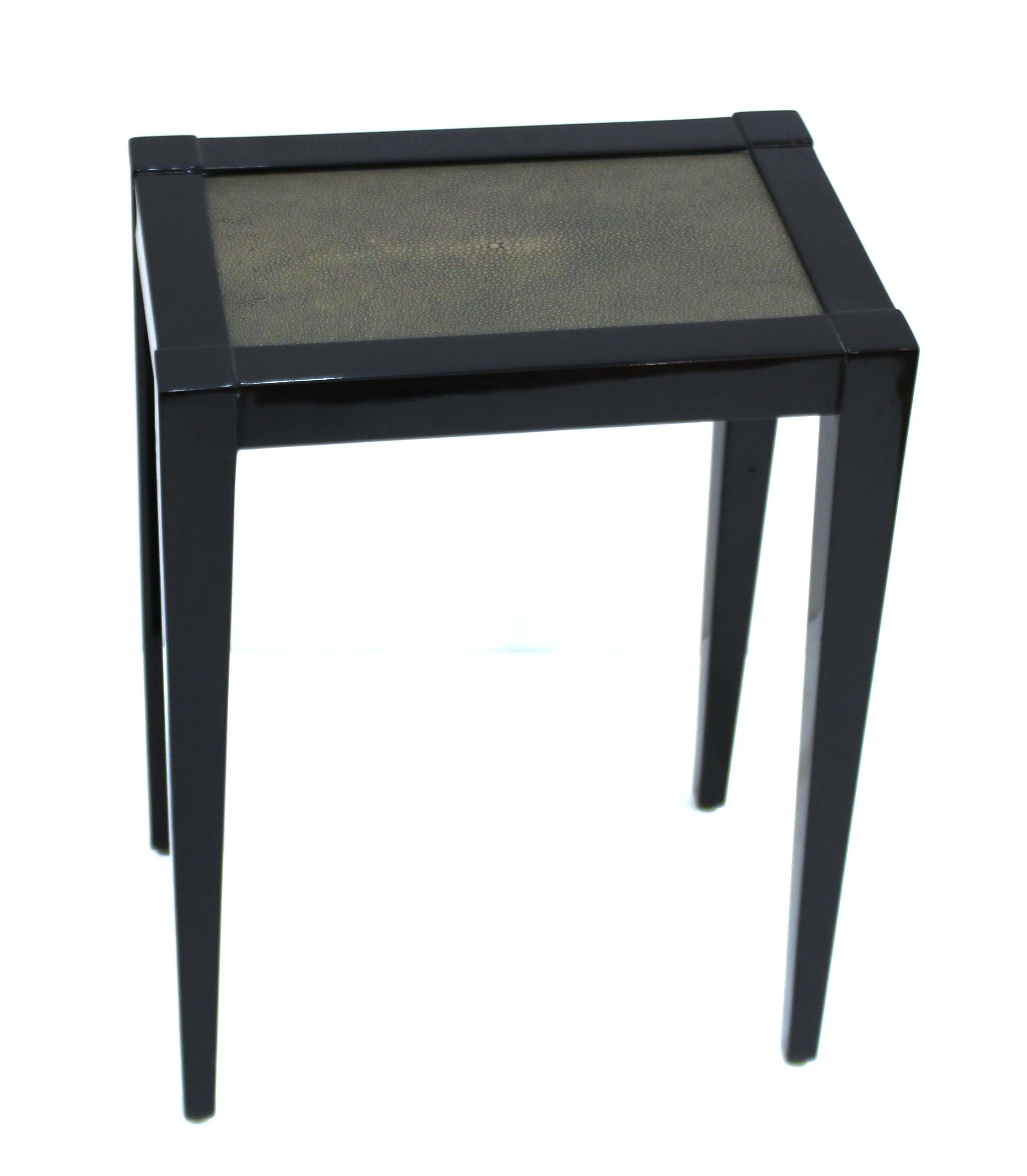 Lacquered Sally Sirkin Lewis for J. Robert Scott Art Deco Revival 'Linea' Side Table