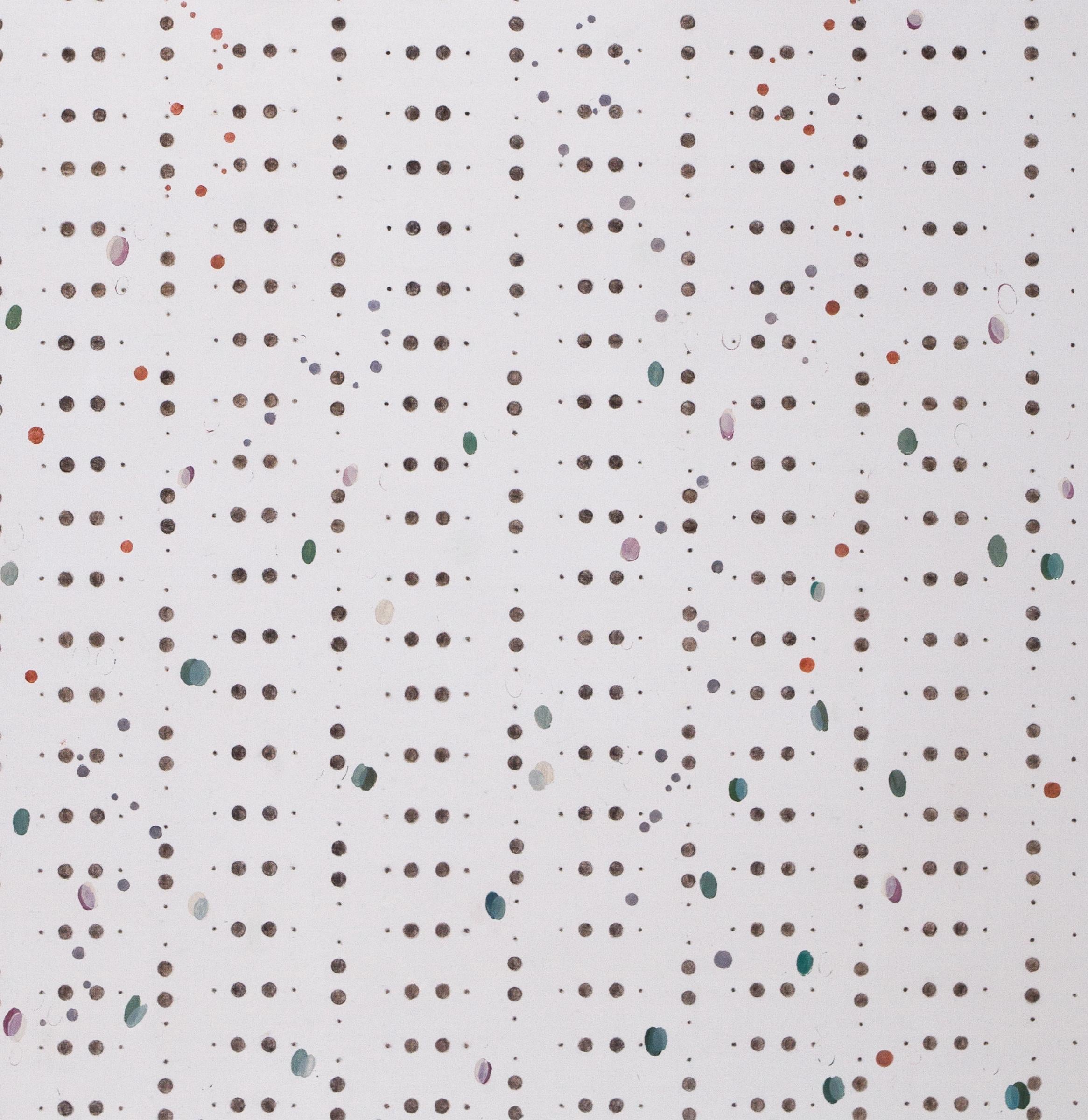 Burn Rate 15 (Birkin-Tasche) (Grau), Abstract Painting, von Sally Smith