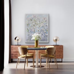 Summer Border, Abstract art, Contemporary Impressionist Art, Floral Meadow Art