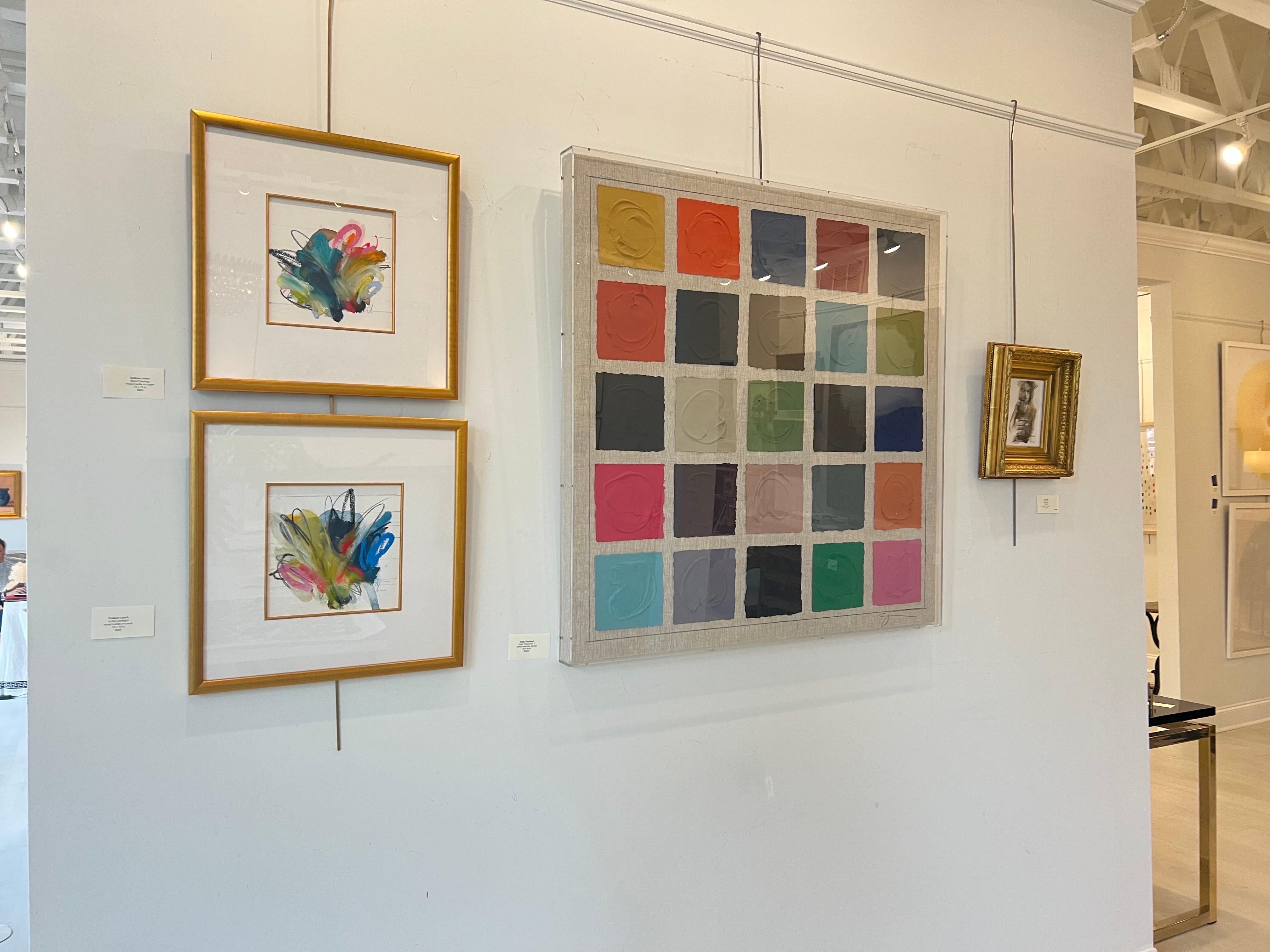 Theory of Color n° 7 de Sally Threlkeld, encadré en acrylique, papier sur lin 4