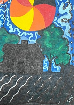 Contemporary British Original Painting Quirky Horse Colourful Abstract