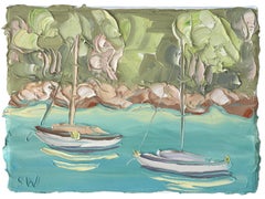 Berry's Bay Study 2 (19.6.23) - Plein Air - Abstract Textured Landscape Painting