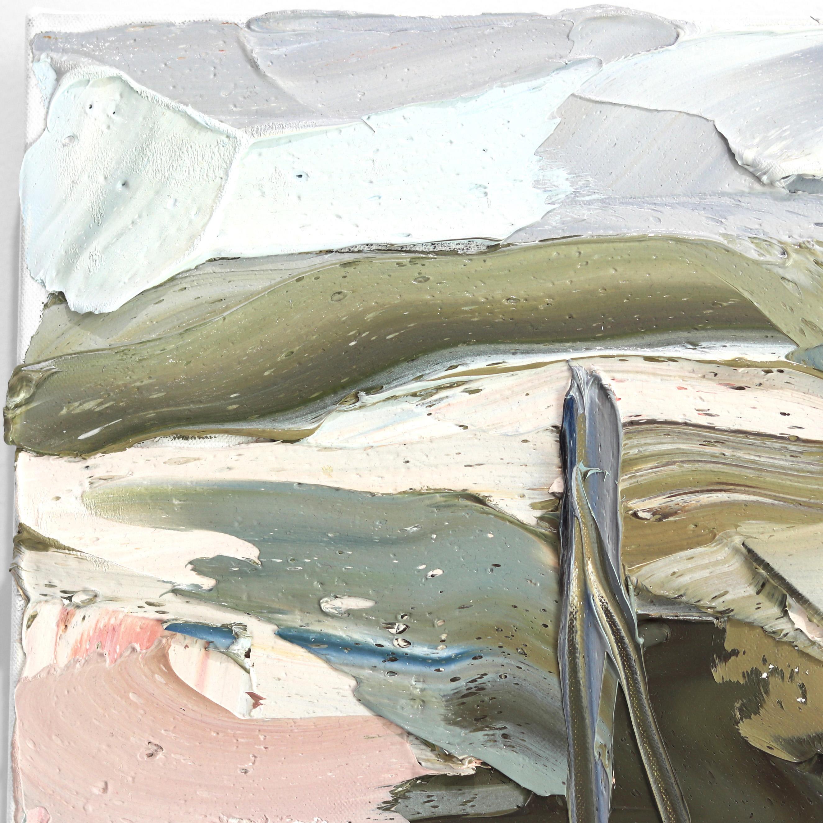 Pittwater, Study 5 (27.11.15) - Peinture à l'huile originale - Abstrait Painting par Sally West