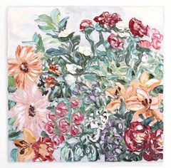 Stella Day (6.3.17)  -  Original Textural Abstract Floral Oil Painting on Canvas